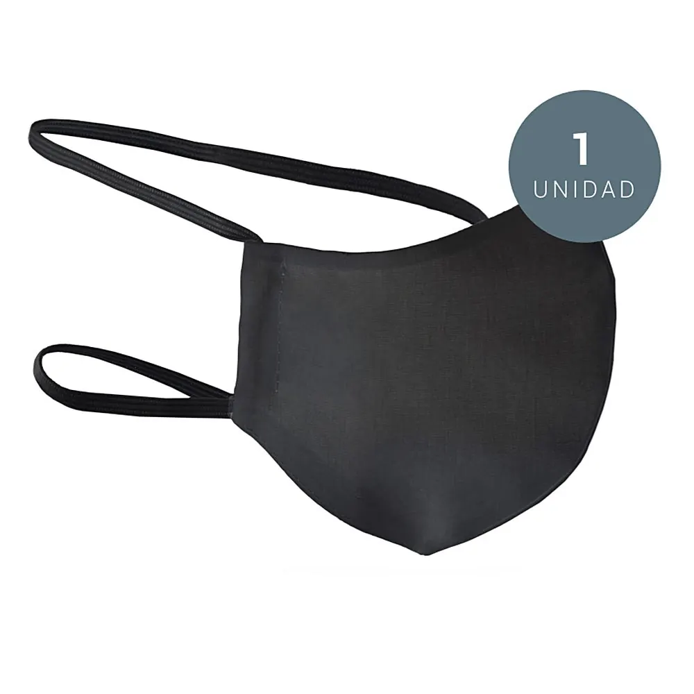 R40 ADULTO máscara protectora higiénica 40 usos #negra 1 pz