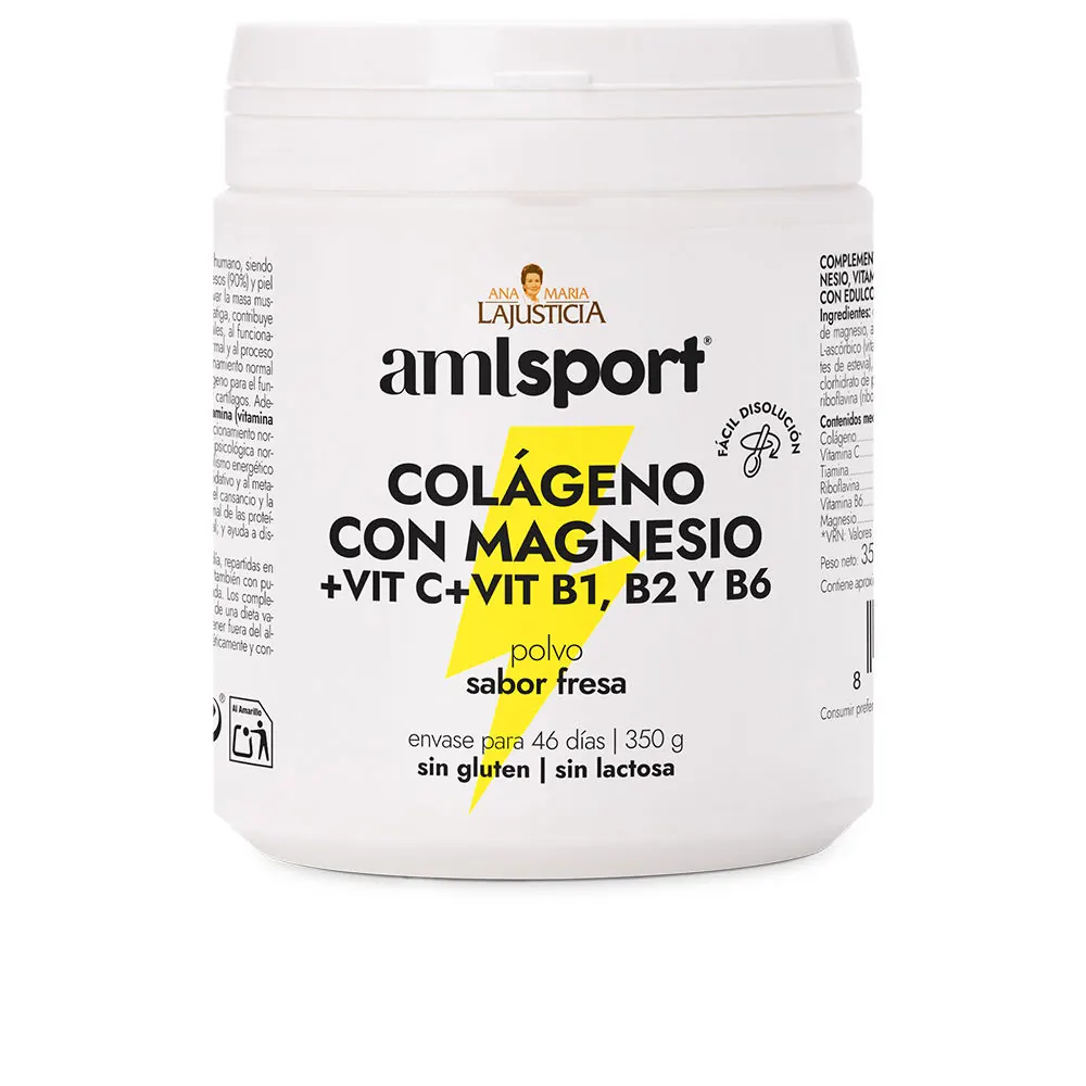COLÁGENO CON MAGNESIO + VIT.C + VIT.B1.B2.B6 sabor fresa pol 350 gr