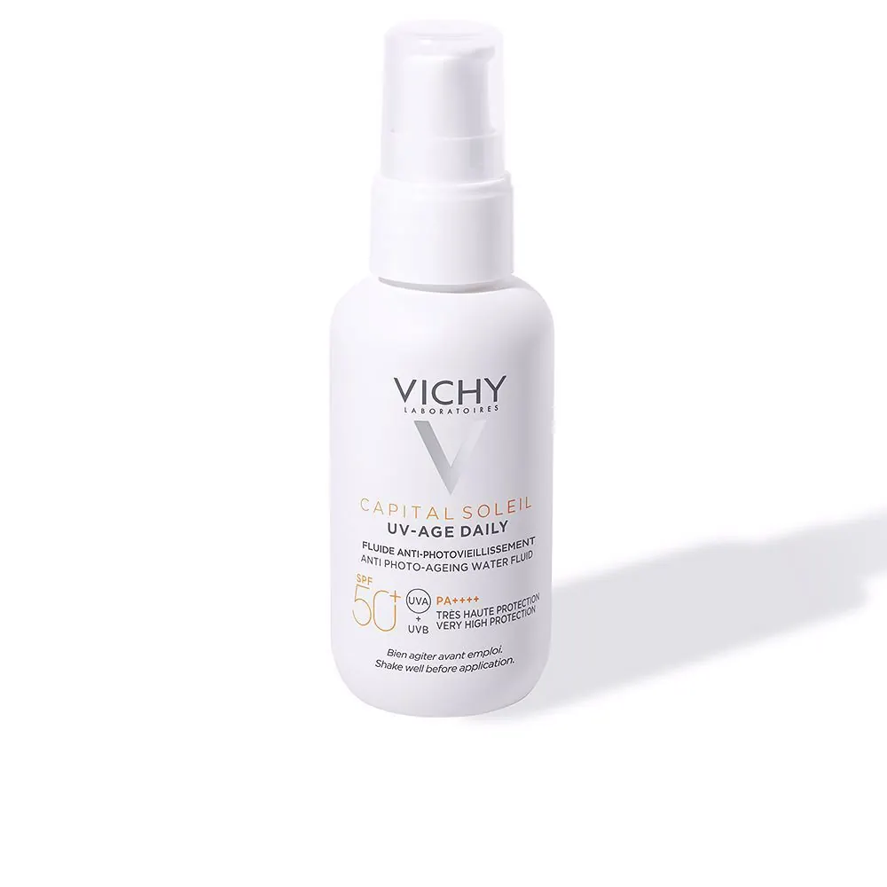 CAPITAL SOLEIL UV-AGE WATER FLUID fotoprotector antifotoenvejecimiento UVB / UVA SPF50+ 40 ml
