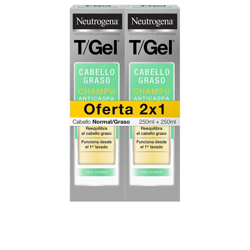 T/GEL CHAMPÚ ANTICASPA NORMAL-GRASO PACK 2 x 250 ml