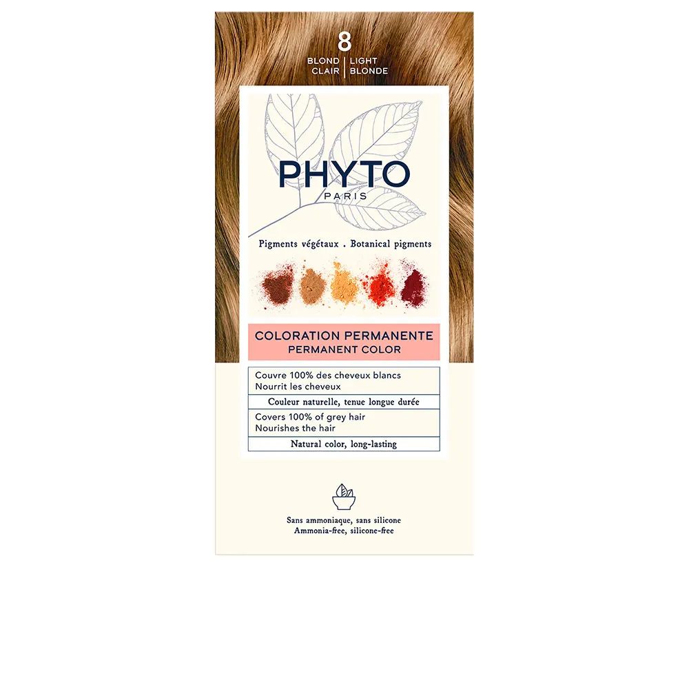 PHYTOCOLOR #8-rubio claro 4 u