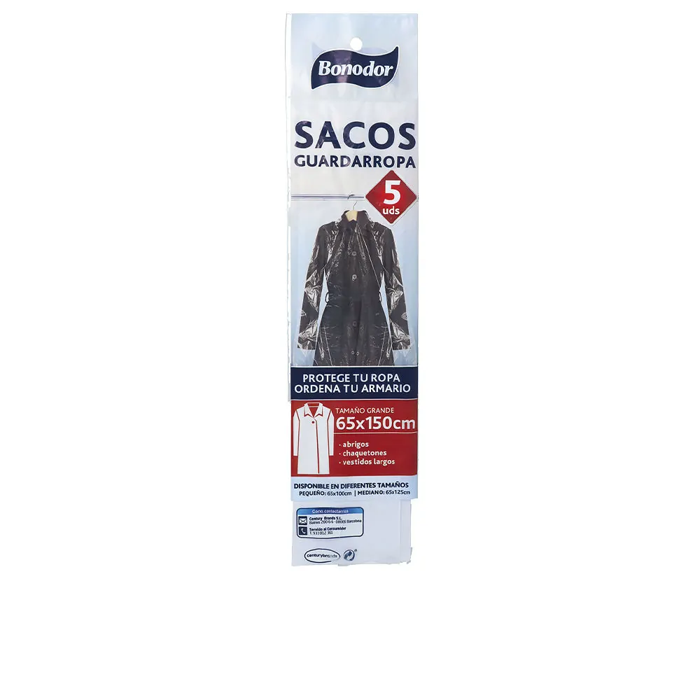 GUARDARROPA abrigos 65 x 150 5 u