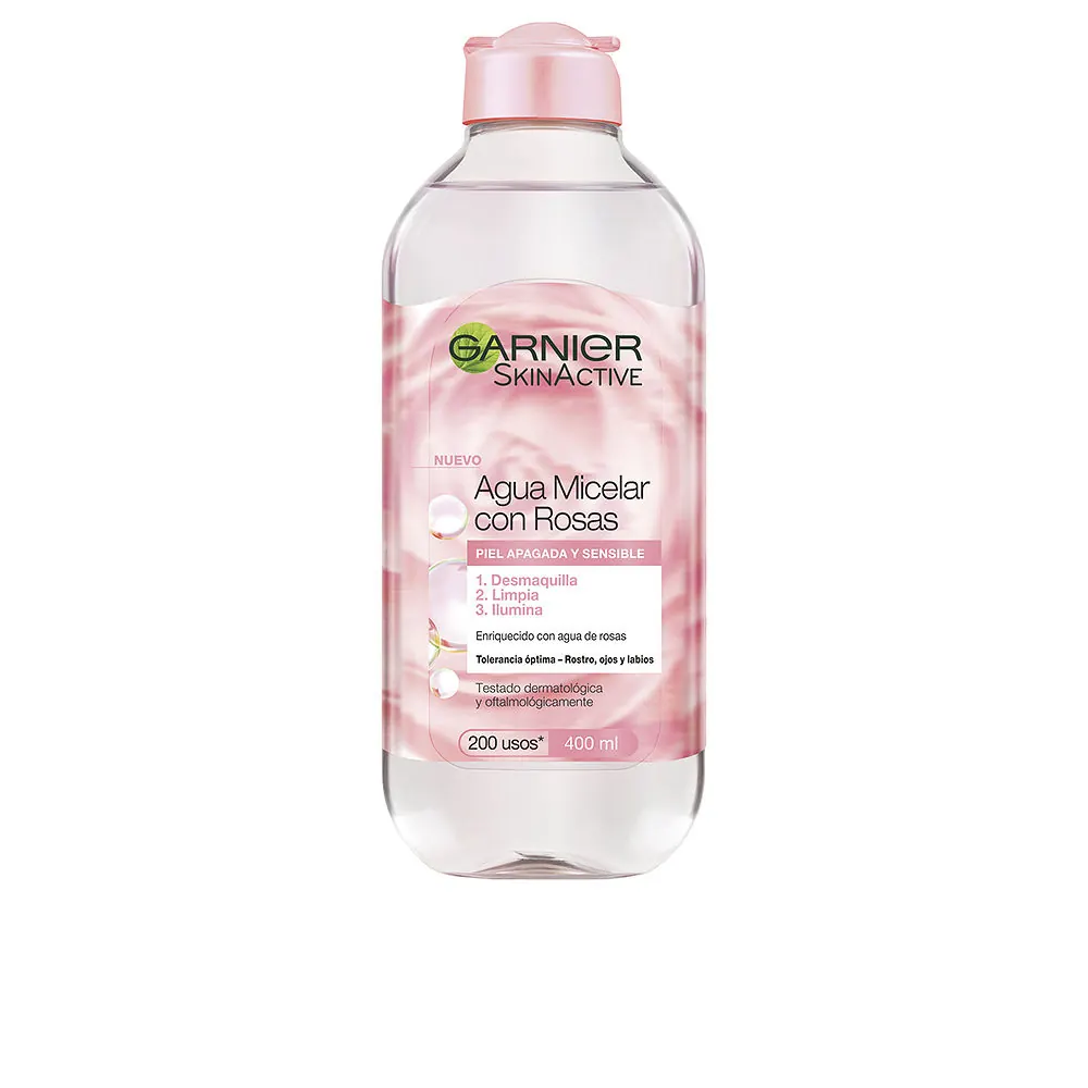 SKINACTIVE agua micelar con rosas piel apagada-sensible 400 ml