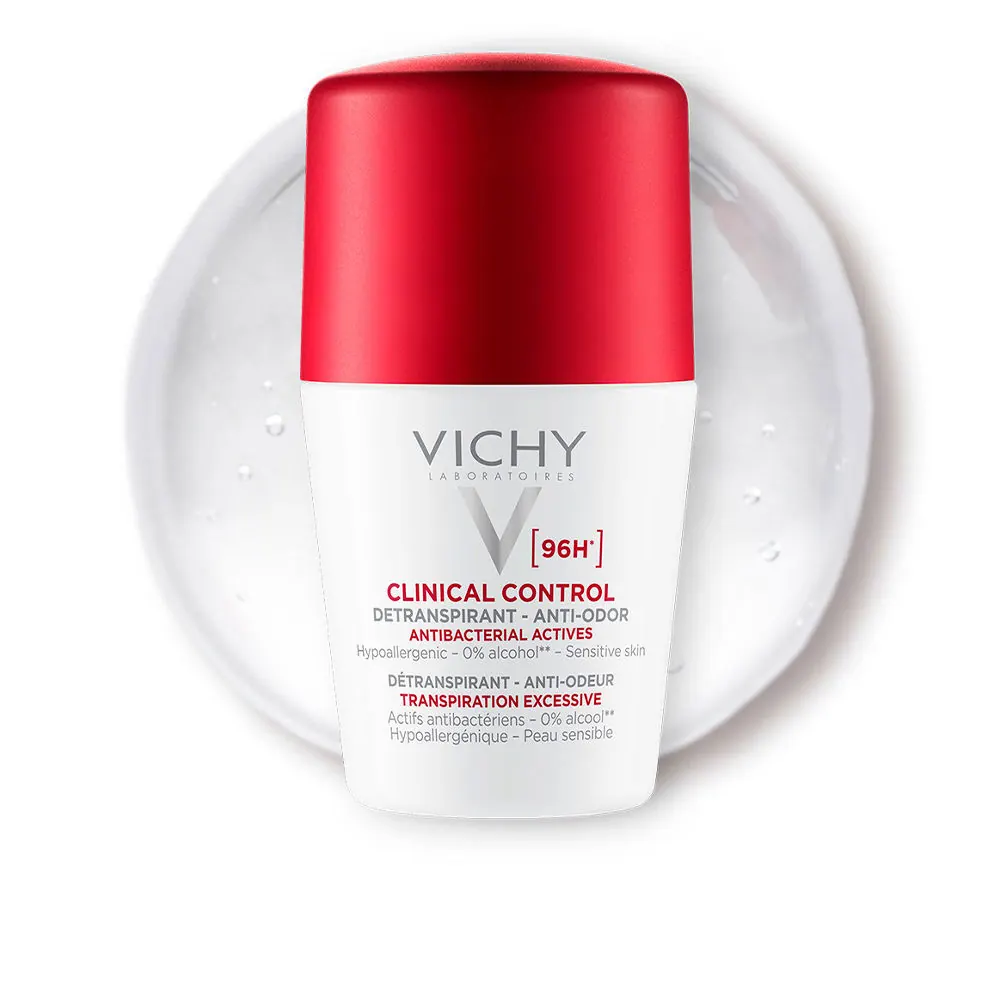 CLINICAL CONTROL desodorante 96H formato roll-on para mujer antitranspirante tacto seco 50 ml