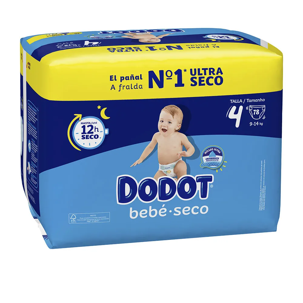 DODOT ETAPAS talla 4 pañales 9-14 kg 78 u