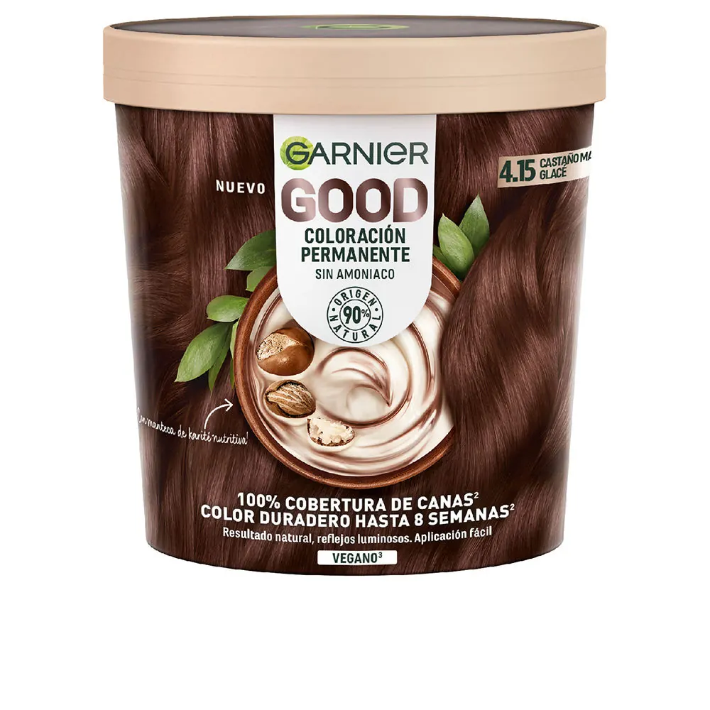 GOOD coloración permanente sin amoniaco #4.15 castaño glacé 217 ml