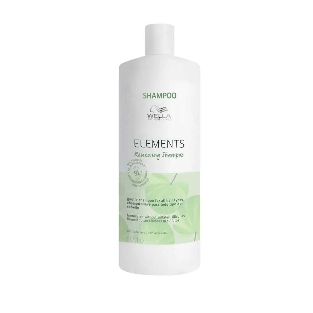 ELEMENTS Champú Renovador Suave Sin Sulfatos Todo tipo de Cabellos 1000 ml