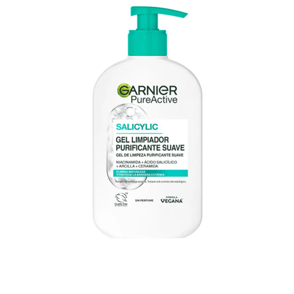 PURE ACTIVE limpiador hidratante impurezas, grasa y maquillaje gel 250 ml