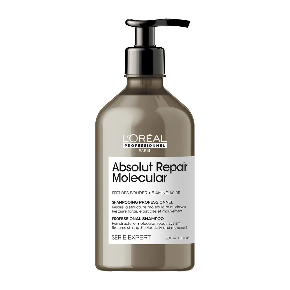 ABSOLUT REPAIR MOLECULAR champú profesional sin sulfatos para cabello dañado 500 ml