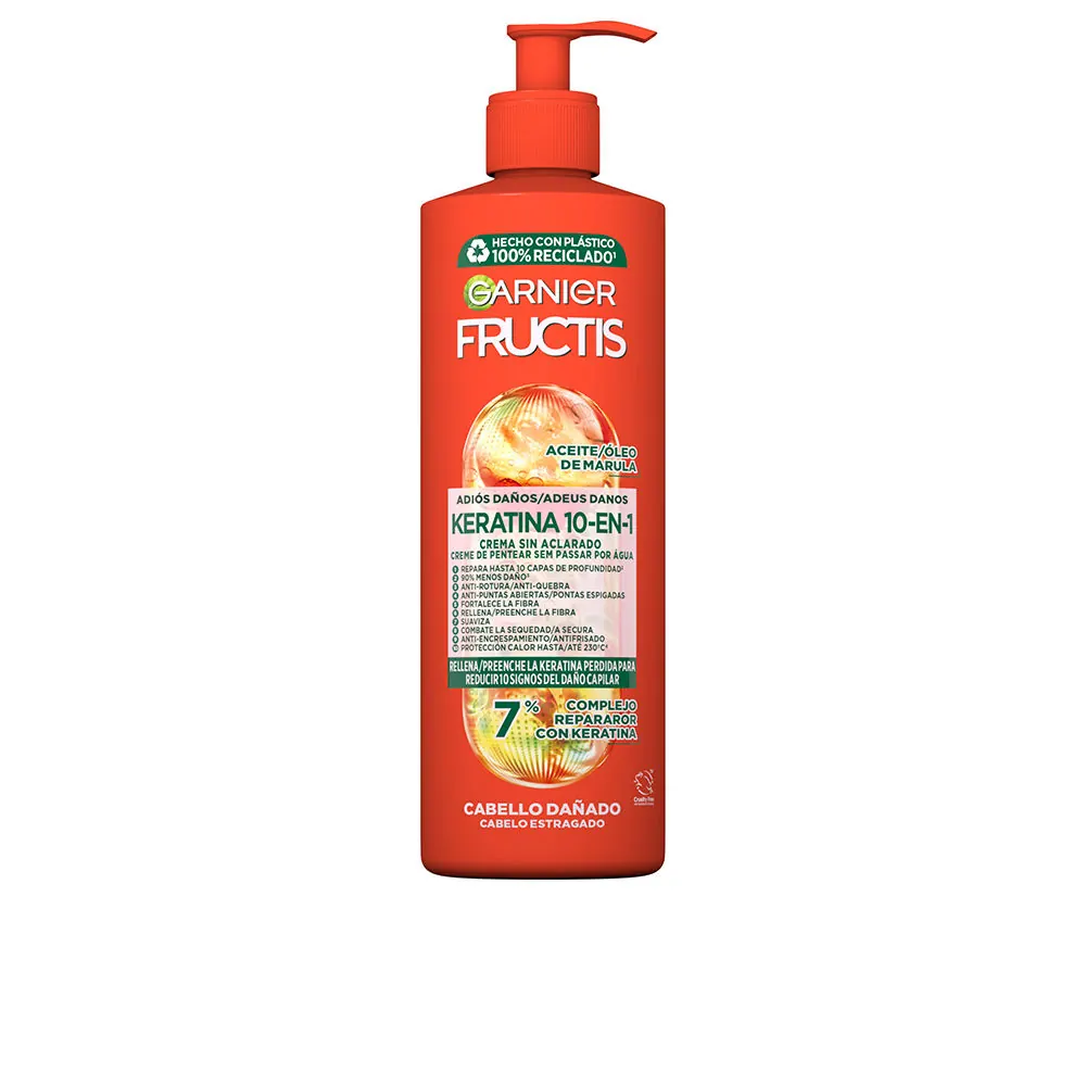 FRUCTIS ADIOS DAÑOS KERATINA 10-EN-1 crema sin aclarado 400 ml