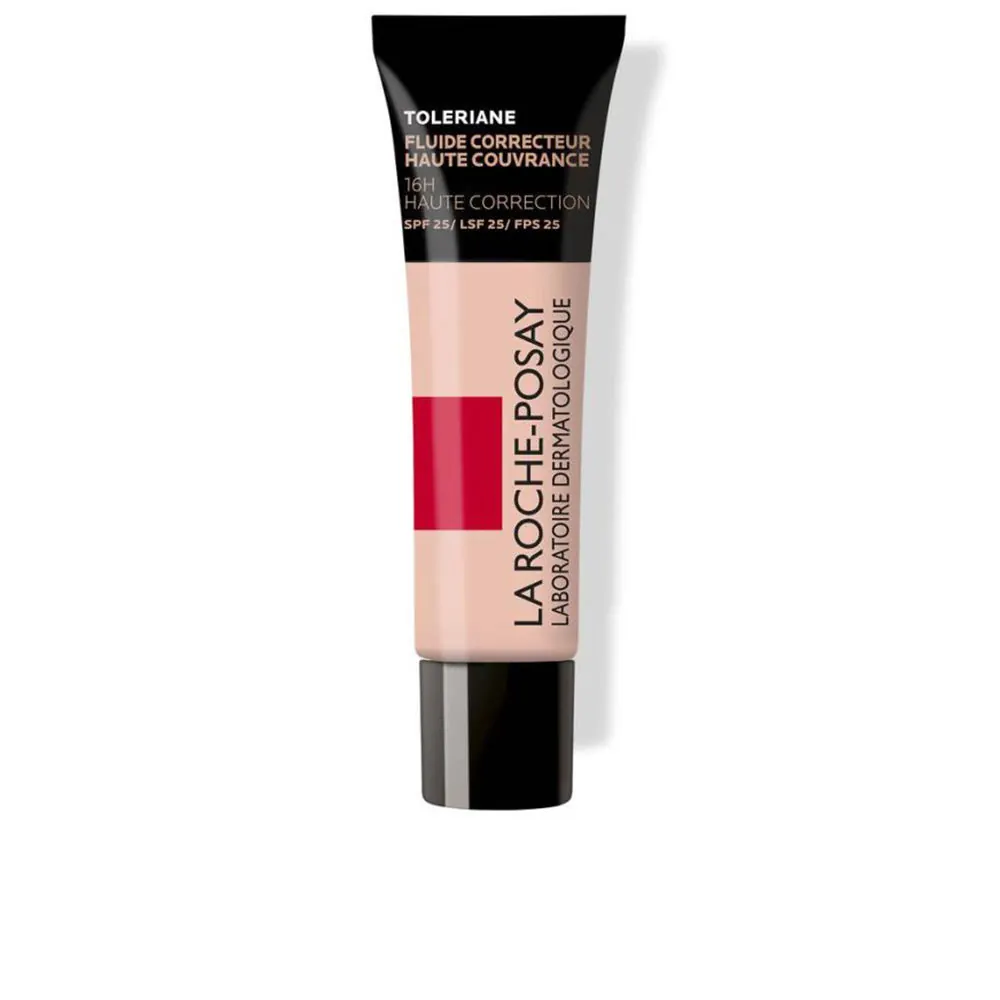 TOLERIANE base de maquillaje fluida correctora de alta cobertura, acabado mate SPF 25 #15 30 ml