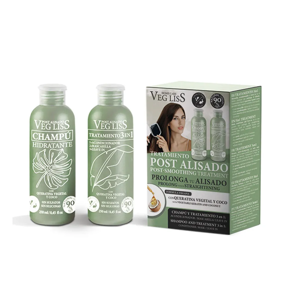 VEG LISS post alisado vegano champú y tratamiento 3 en 1 2 u