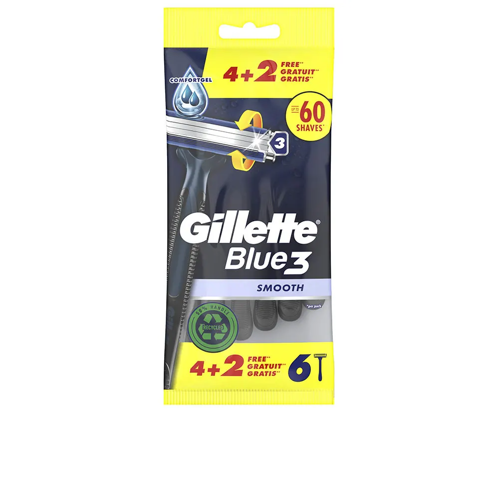 GILLETTE BLUE 3 cuchilla afeitar desechables 6 u