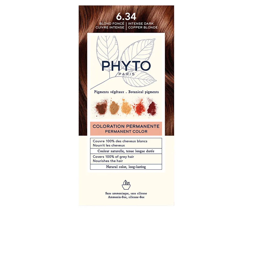 PHYTOCOLOR #6.34 Rubio Oscuro Cobrizo 4 u