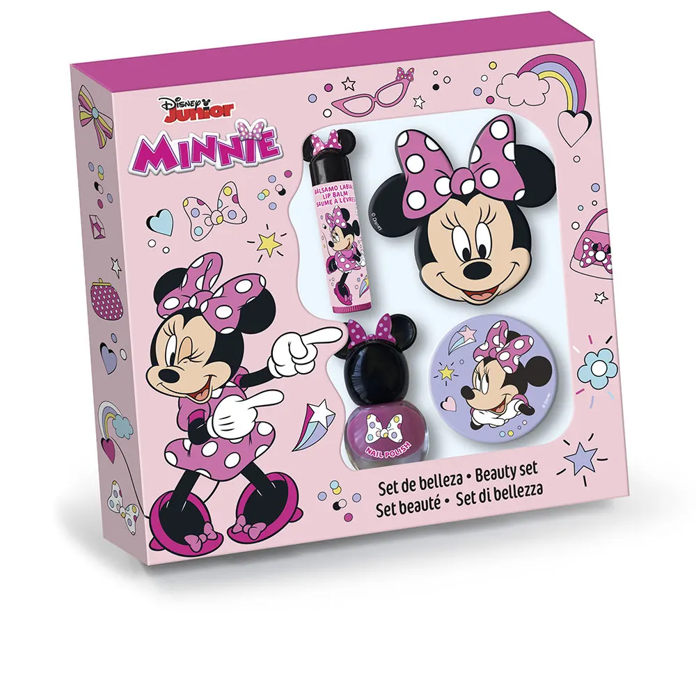 MINNIE BELLEZA MAQUILLAJE ESTUCHE 4 pz