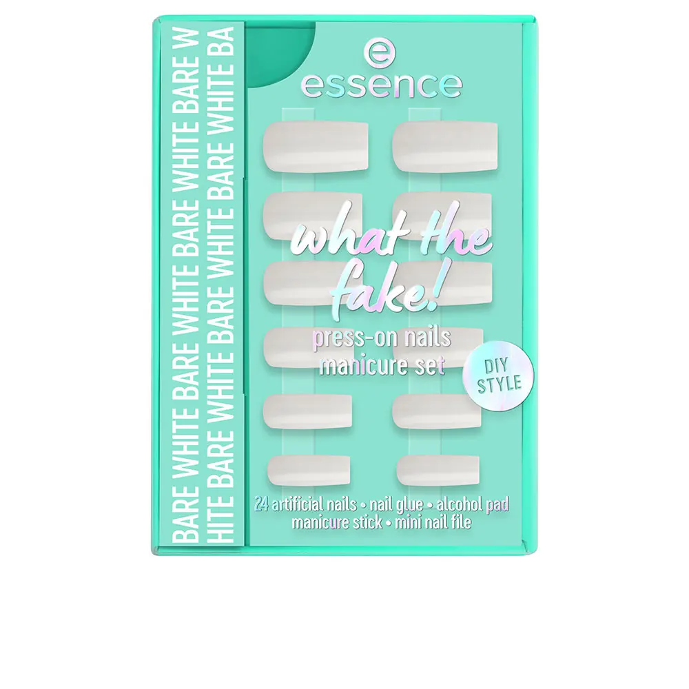 WHAT THE FAKE! UÑAS POSTIZAS ESTUCHE #04-Bare White 6 pz