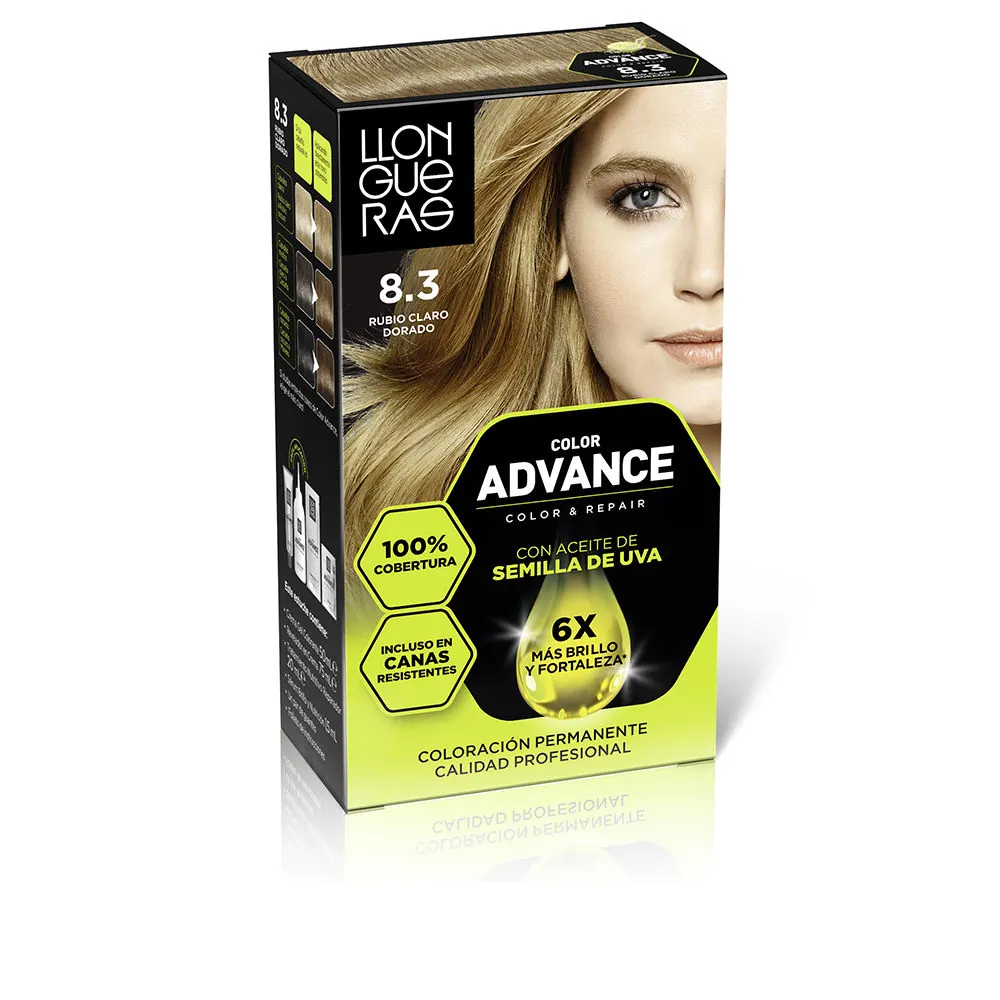 COLOR ADVANCE #8,3-rubio claro dorado 1 u