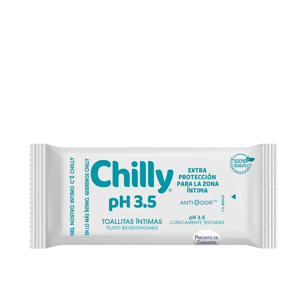 CHILLY POCKET toallitas íntimas ph 3.5 12 u
