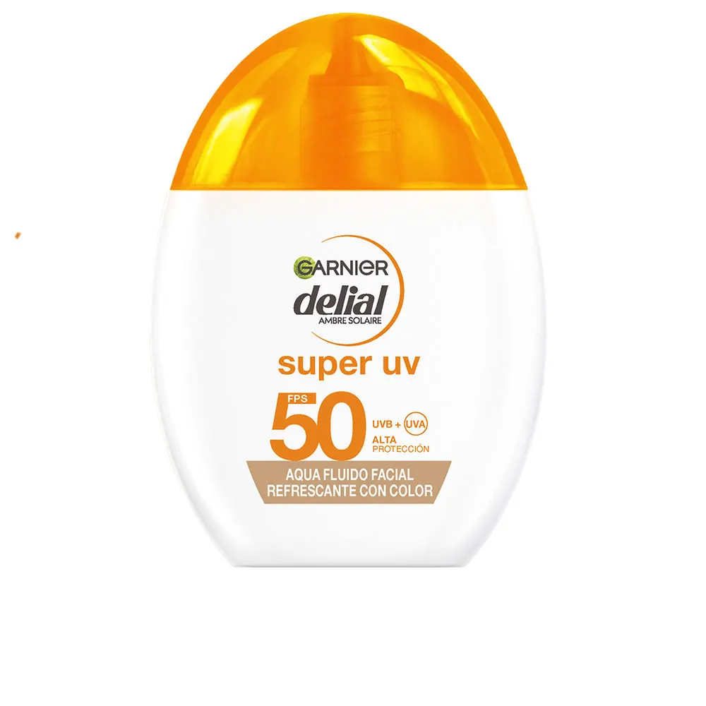DELIAL SUPER UV aqua fluido facial refrescante con color SPF50 40 ml