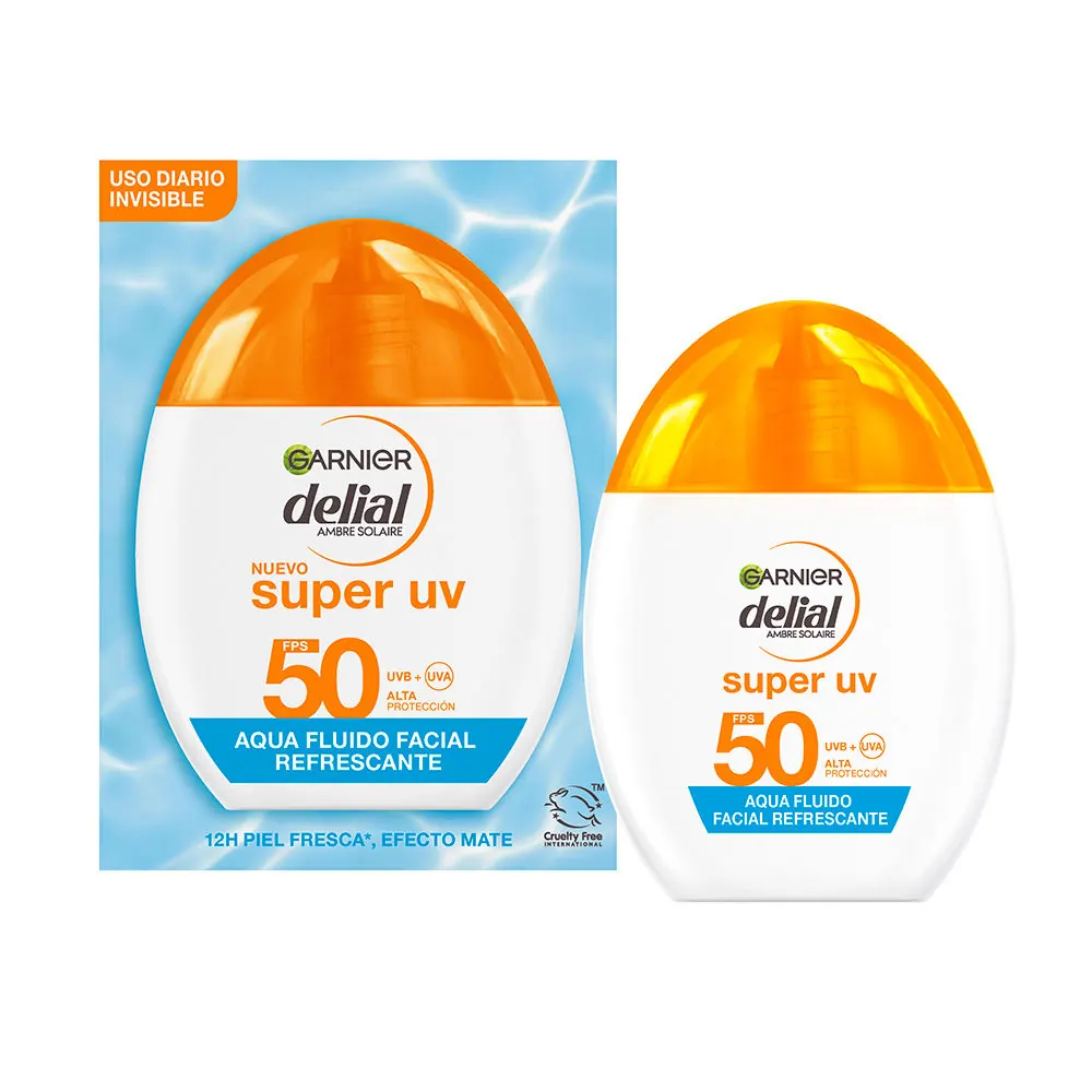 DELIAL SUPER UV aqua fluido facial refrescante SPF50 40 ml