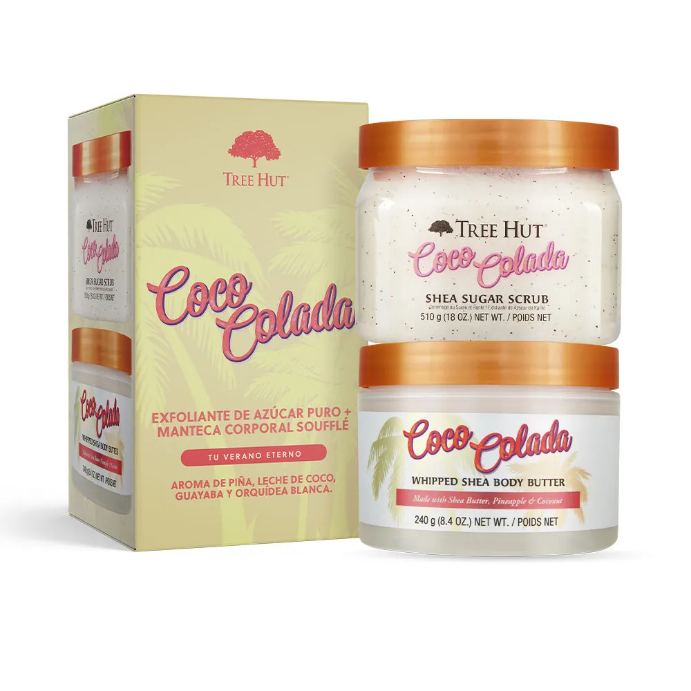 EXFOLIANTE + MANTECA CORPORAL COCO COLADA ESTUCHE 2 pz