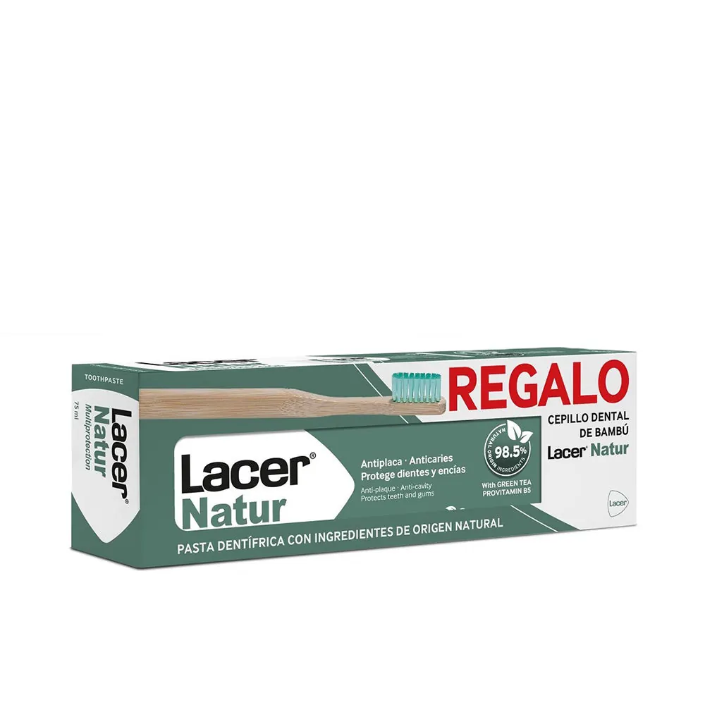 LACER NATUR PASTA DENTAL + CEPILLO DENTAL PACK 2 pz