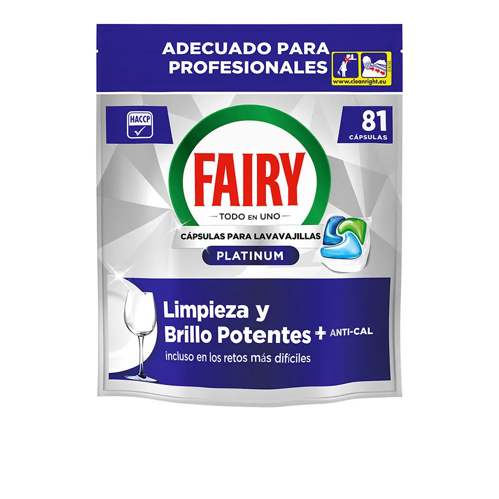 FAIRY PROFESSIONAL PLATINUM lavavajillas 81 cápsulas
