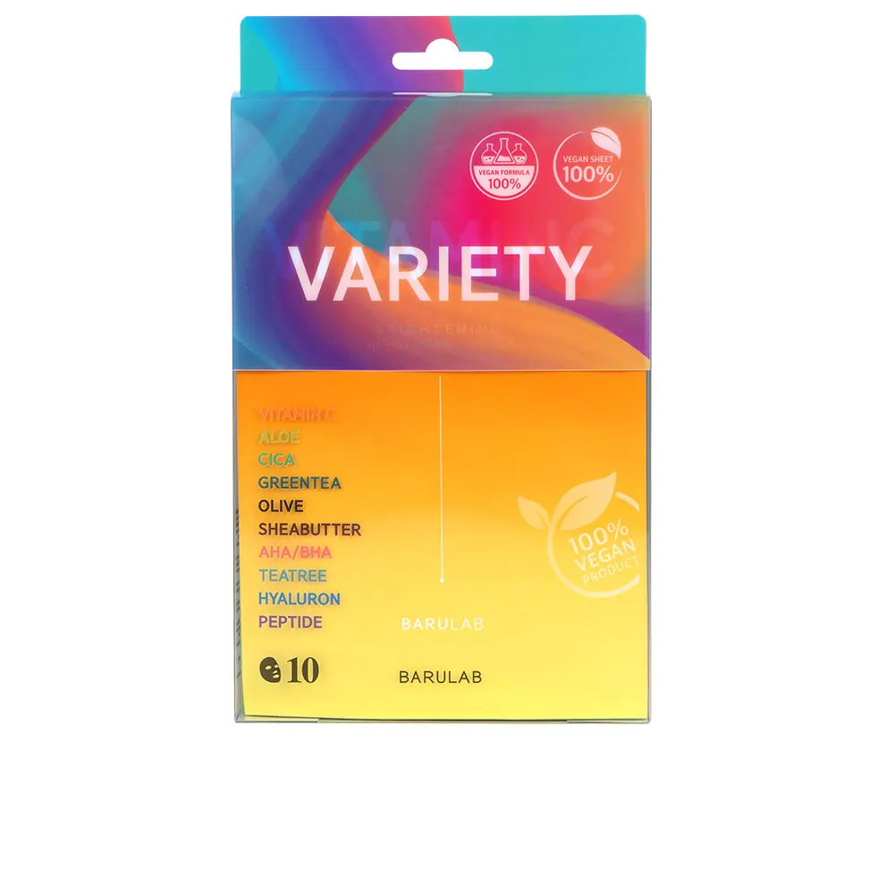 VEGAN VARIETY MASK ESTUCHE 10 pz