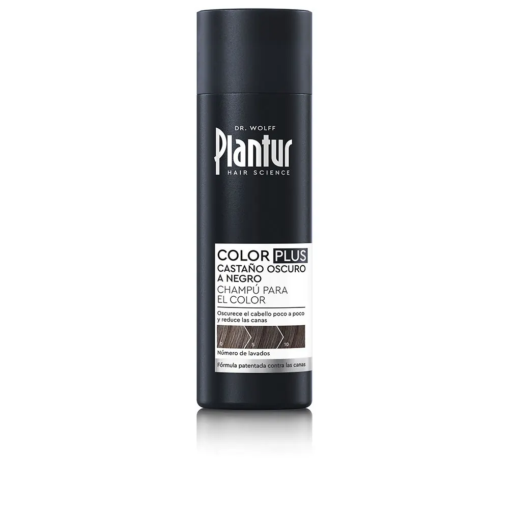 COLOR PLUS castaño oscuro a negro, champú para el color 200 ml