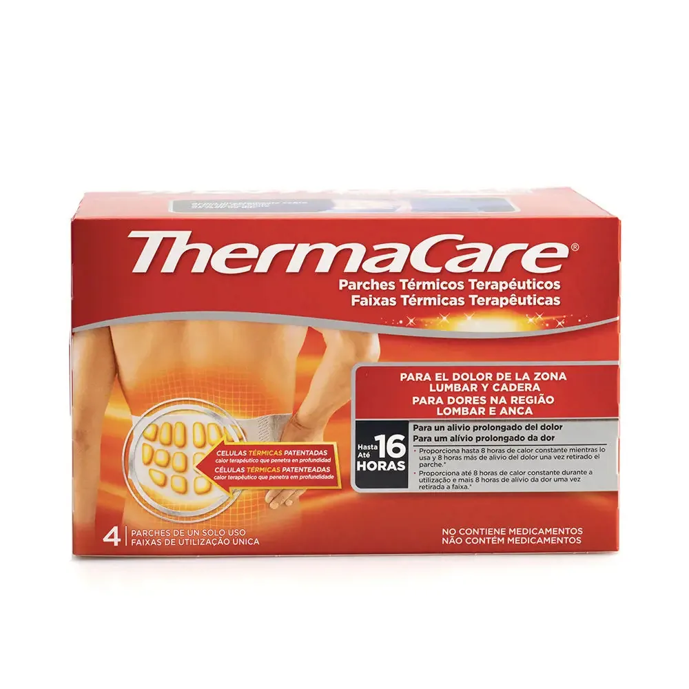 THERMACARE lumbar cadera parches térmicos 4 u