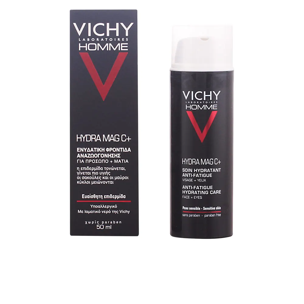 HOMME HYDRA MAG C+ tratamiento hidratante fortificante cuidado anti-fatiga para rostro y ojos 50 ml