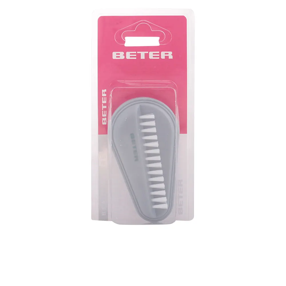 CEPILLO uñas doble, púas de nylon #gris 1 u