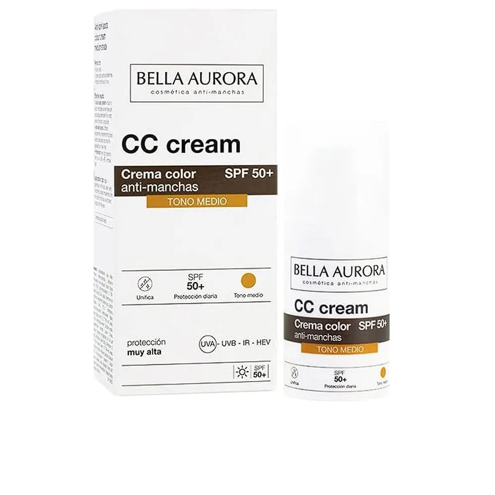 CC CREAM anti-manchas SPF50+ #tono medio 